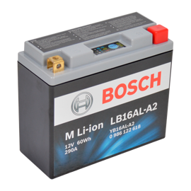 Bosch MC lithium batteri LB16AL-A2 12volt 5Ah +pol til højre